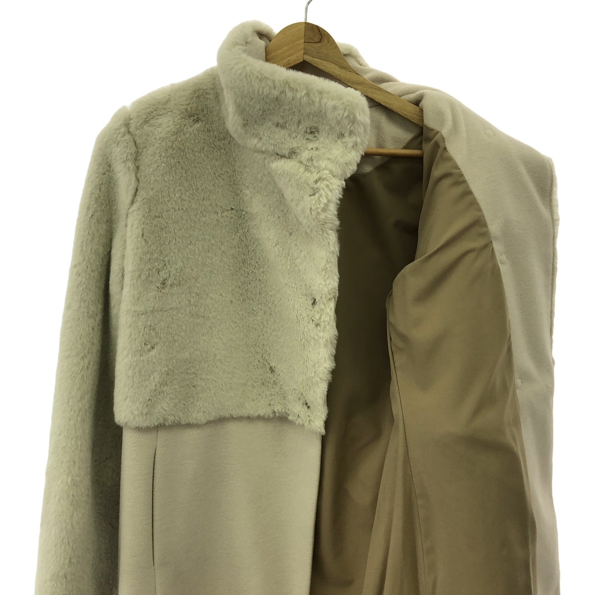 FLY GIRL / 플라이 걸 | 보어 도킹 싱글 코트 / 총 안감 | 40 | 내츄럴계 | 여성