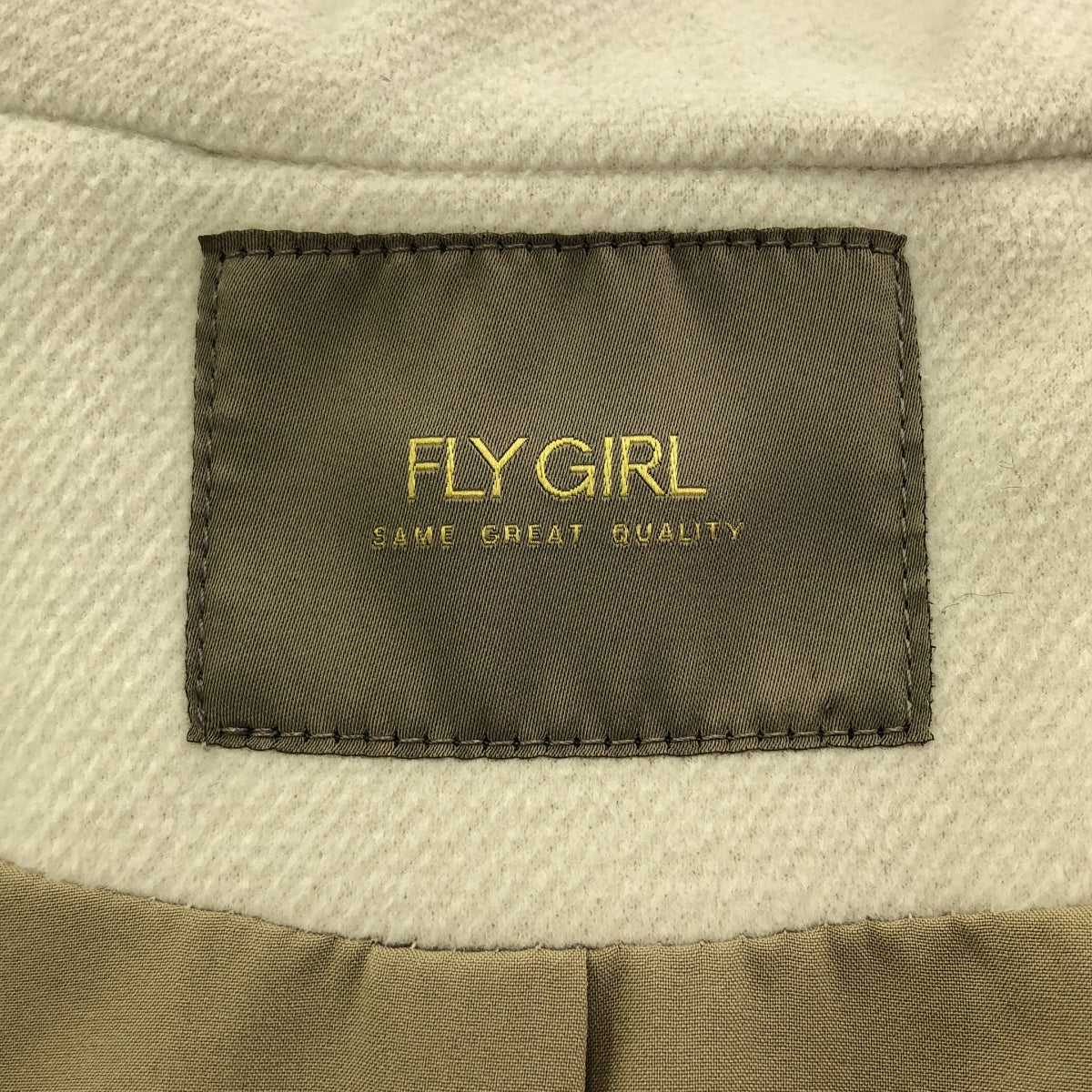 FLY GIRL / フライガール | ボア ドッキング シングルコート / 総裏地 | 40 | ナチュラル系 | レディース