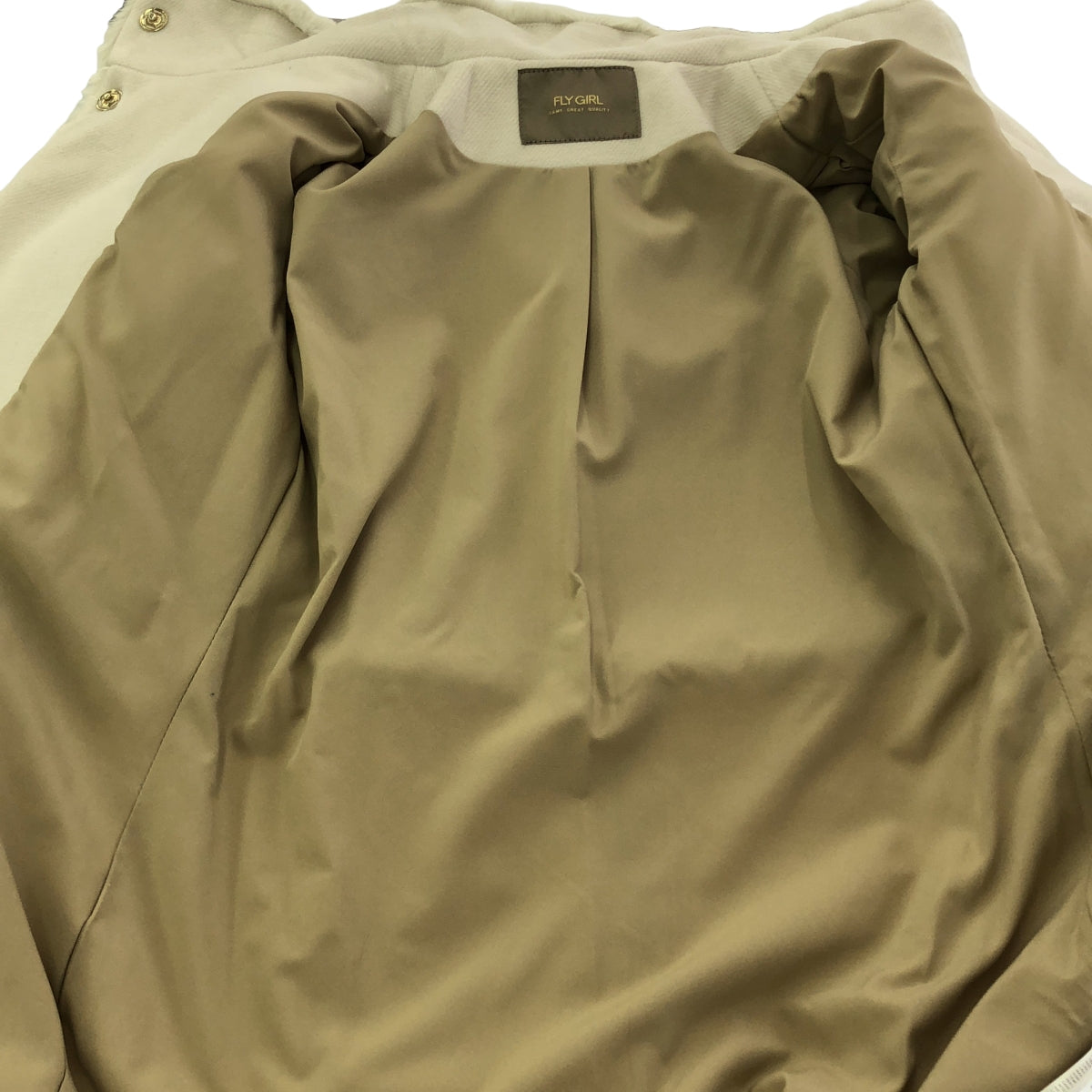 FLY GIRL / フライガール | ボア ドッキング シングルコート / 総裏地 | 40 | ナチュラル系 | レディース