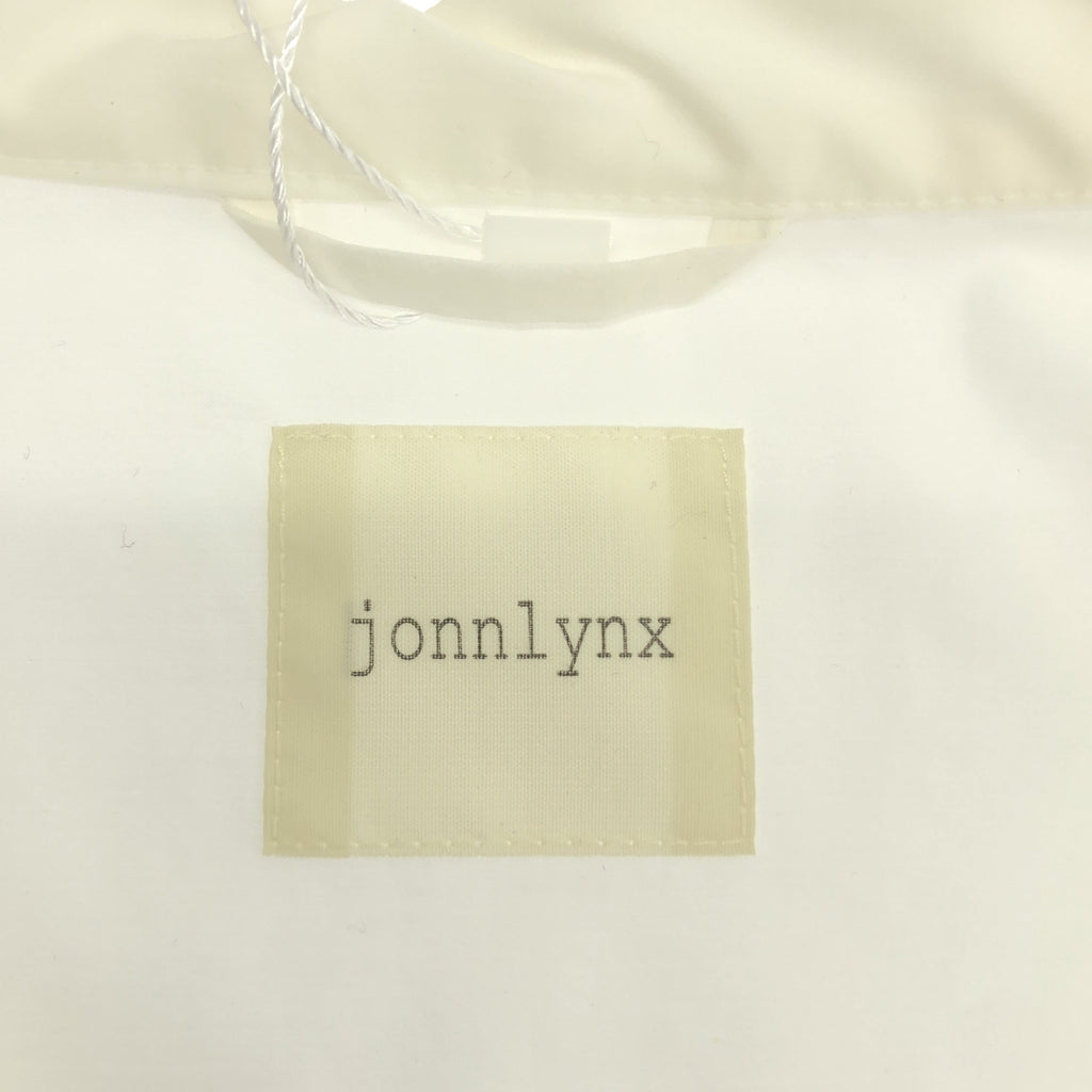 【新品】  jonnlynx / ジョンリンクス | Long shirts スタンドカラー コットン ロングシャツ | M | ホワイト | レディース