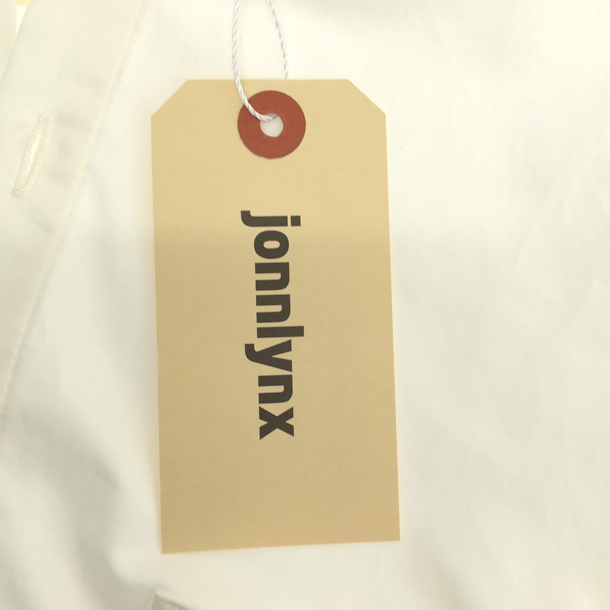 【新品】  jonnlynx / ジョンリンクス | Long shirts スタンドカラー コットン ロングシャツ | M | ホワイト | レディース