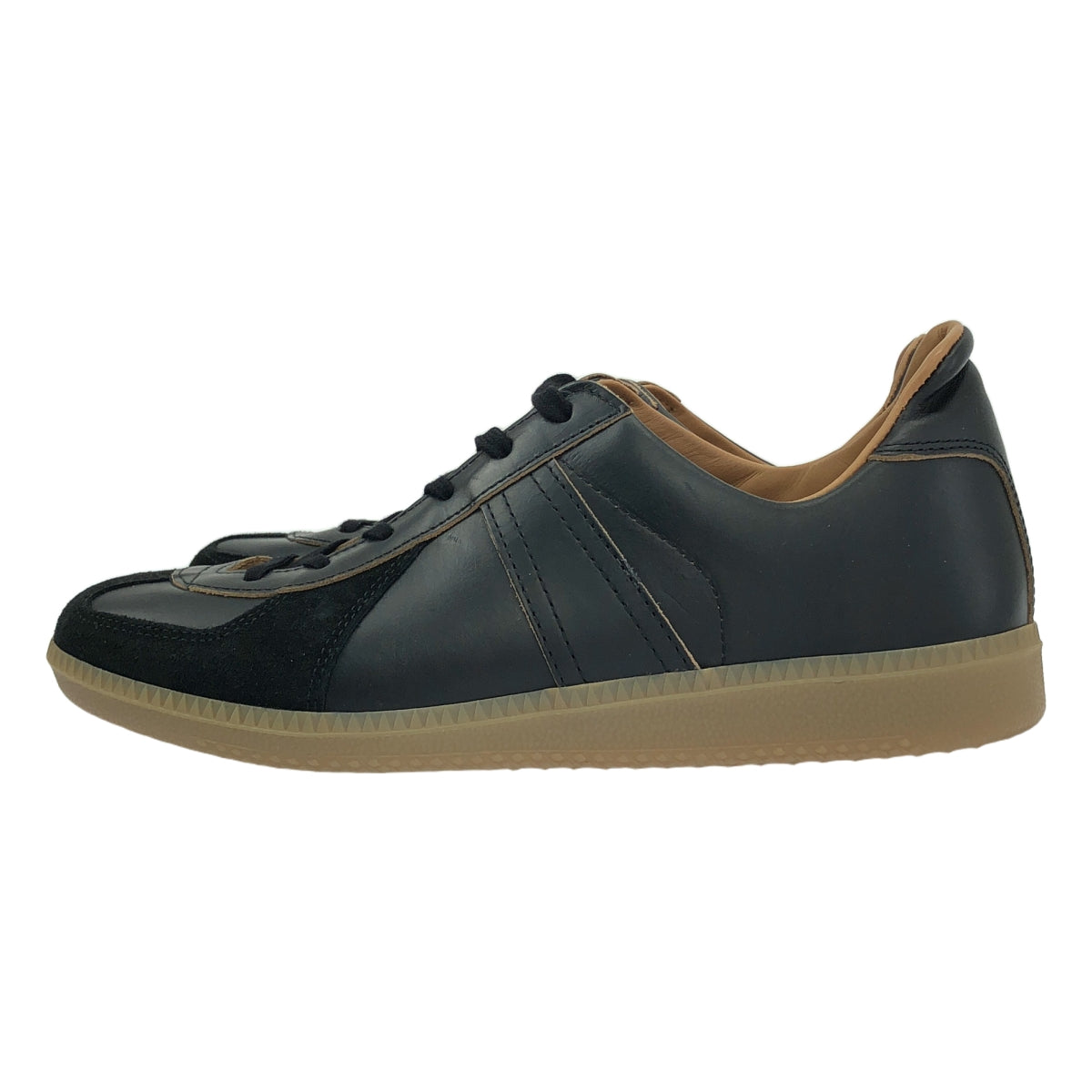 【美品】  REPRODUCTION OF FOUND / リプロダクションオブファウンド | 2024SS | GERMAN MILITARY TRAINER Horween Chromexcel Leather ホーウィン社クロムエクセルレザー ジャーマントレーナー スニーカー | 40 | ブラック | メンズ