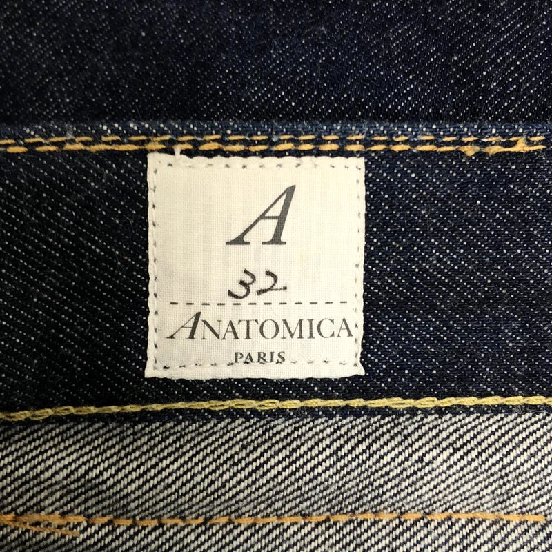 ANATOMICA / アナトミカ | 618 LEAN 14oz / ロゴレザーパッチ セルビッチ デニムパンツ | 32 | メンズ