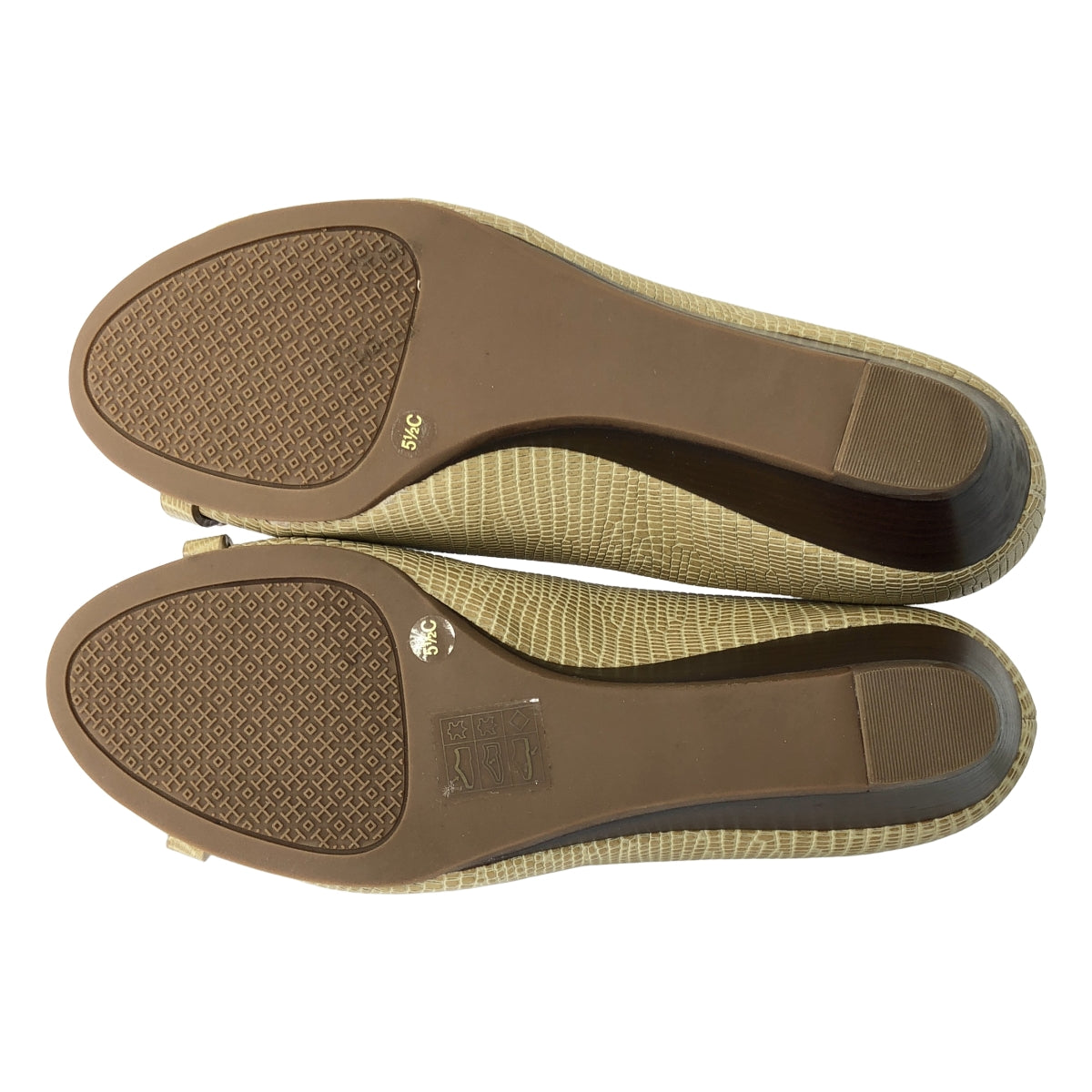 TORY BURCH | 壓花皮革坡跟高跟鞋 | 5.5 | 女士