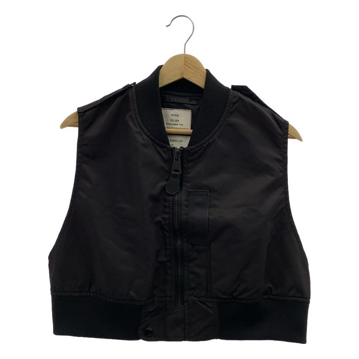 HYKE / 하이크 | 2023SS | TYPE L-2A CROPPED TOP 나일론 크롭 베스트 |