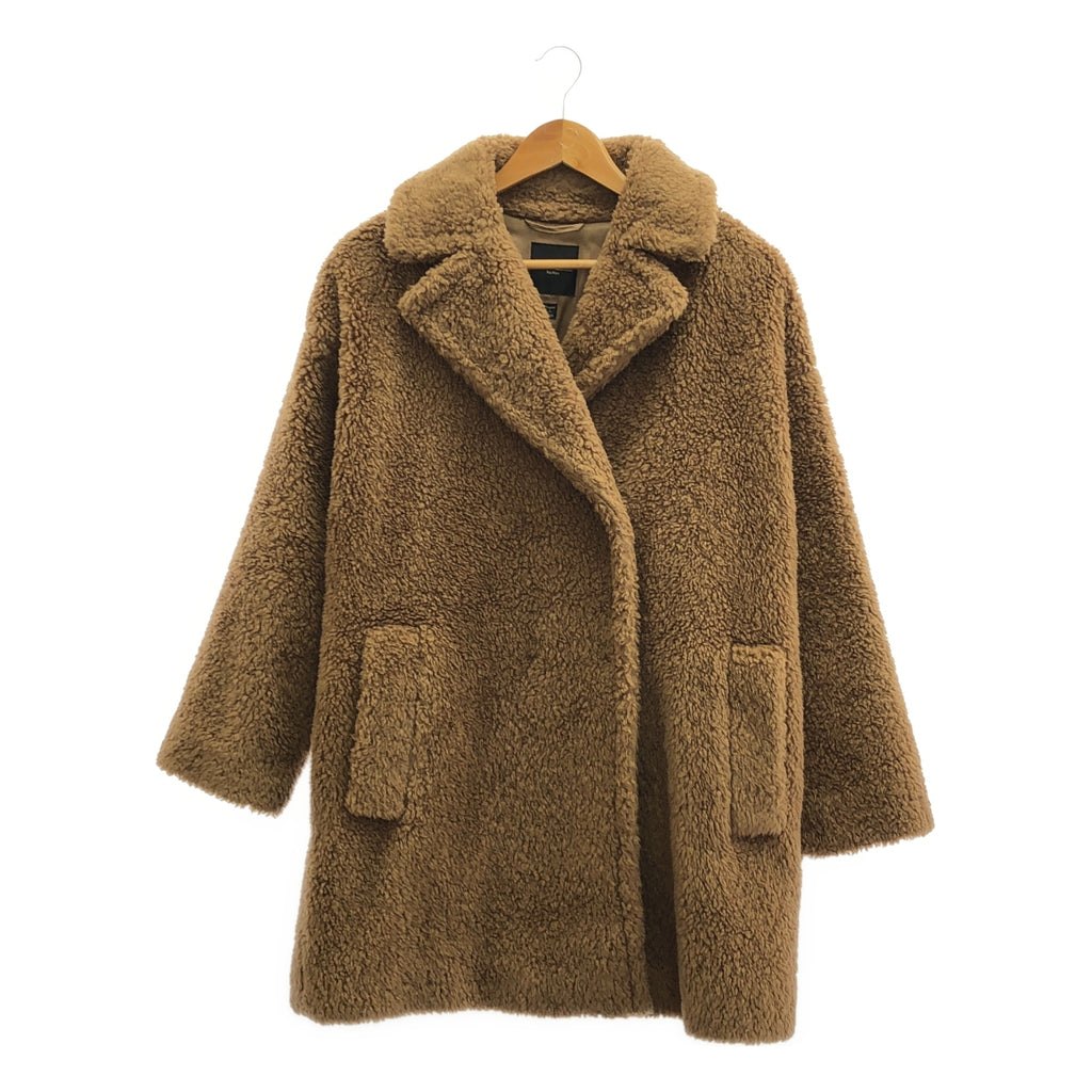 WEEKEND MAX MARA / ウィークエンドマックスマーラ | テディベア ボア ショート コート | 40 | ブラウン | レディース