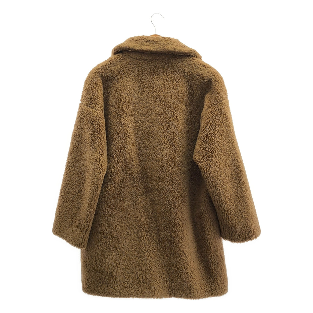 WEEKEND MAX MARA / ウィークエンドマックスマーラ | テディベア ボア ショート コート | 40 | ブラウン | レディース