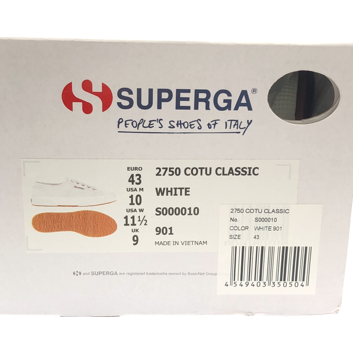 SUPERGA / 스펠가 | COTU CLASSIC 캔버스 로우 컷 스니커즈 | 43 |