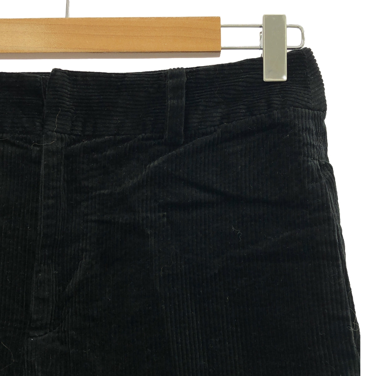 CABaN / キャバン | コーデュロイワイドパンツ | S | ブラック | レディース