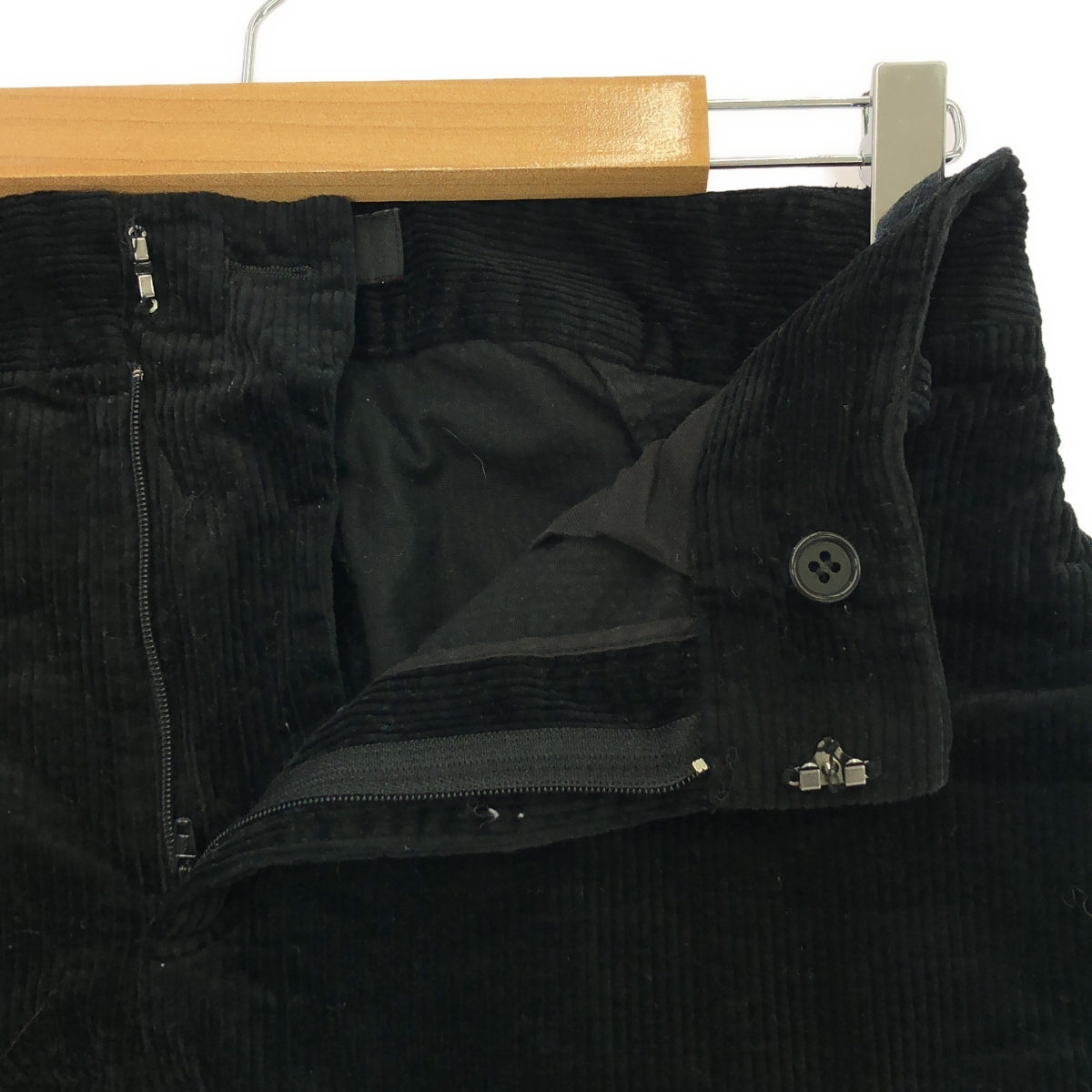 CABaN / キャバン | コーデュロイワイドパンツ | S | ブラック | レディース