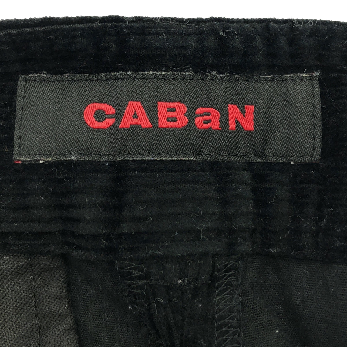 CABaN / キャバン | コーデュロイワイドパンツ | S | ブラック | レディース