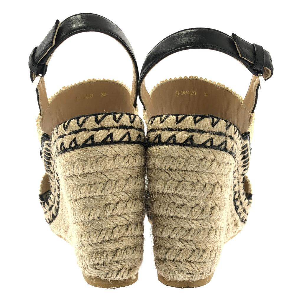 sergio rossi / 세르지오로시 | SR RIMINI 085 웨지 솔 샌들 | 38 |