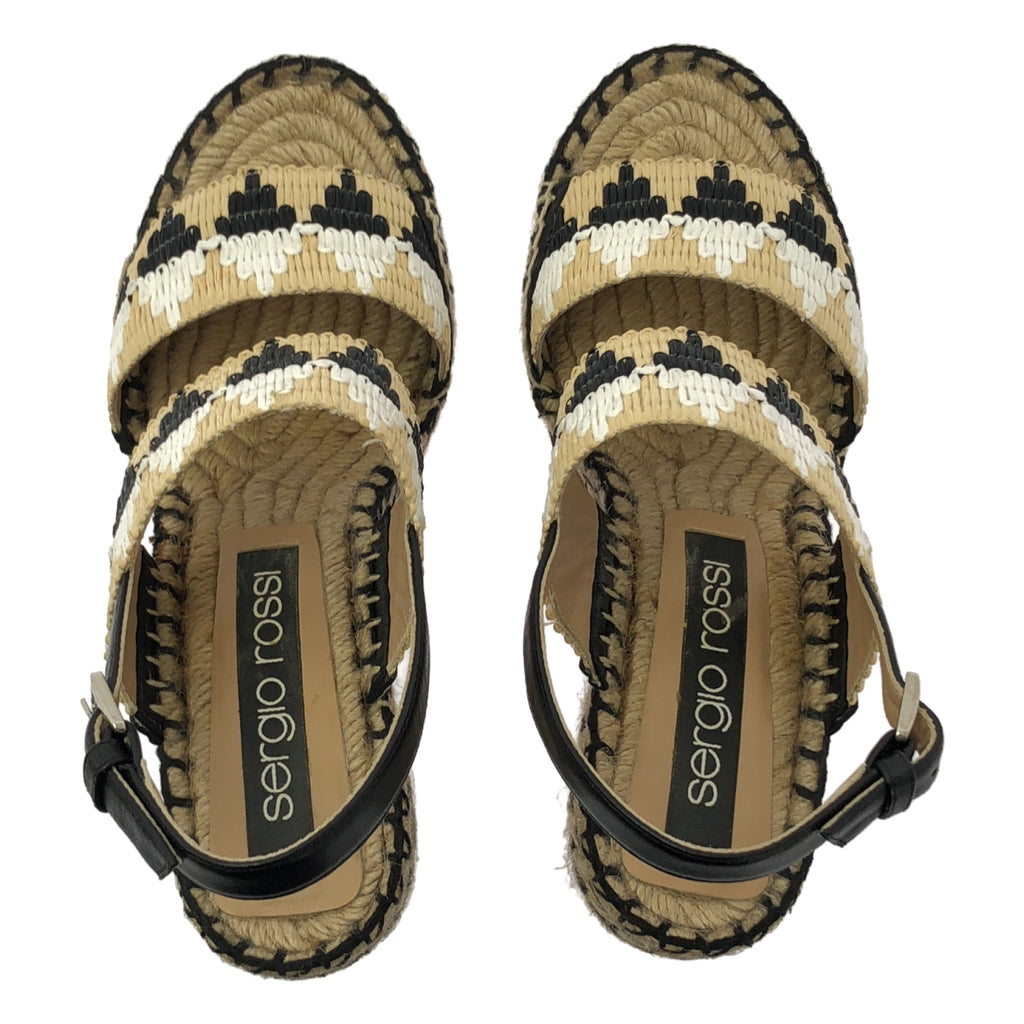 sergio rossi / 세르지오로시 | SR RIMINI 085 웨지 솔 샌들 | 38 |