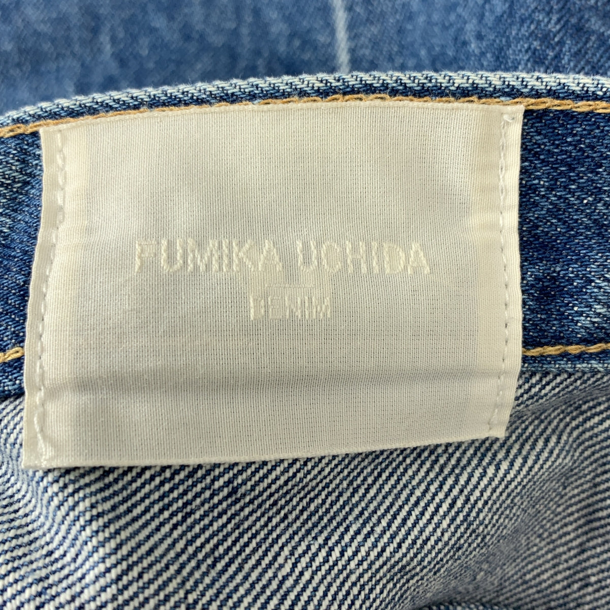 FUMIKA UCHIDA / フミカウチダ | センタープレス カットオフ デニムパンツ | 36 | レディース