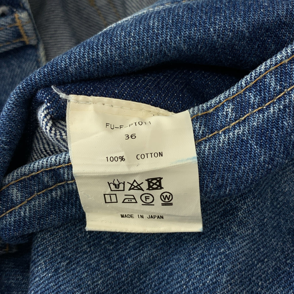 FUMIKA UCHIDA / フミカウチダ | センタープレス カットオフ デニムパンツ | 36 | レディース