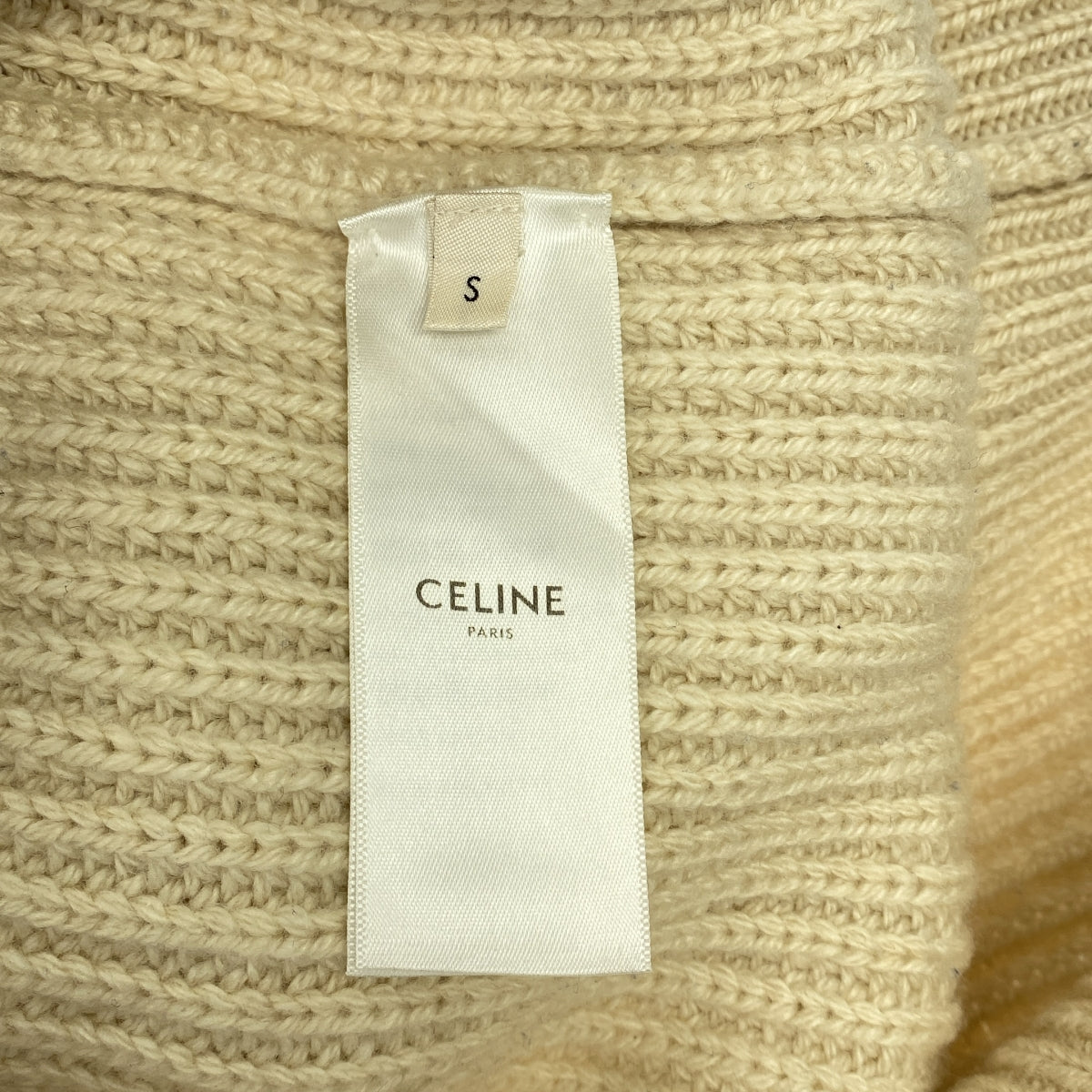 CELINE / セリーヌ | カシミヤ100% リブ オーバーサイズ チャンキー ニット | S | レディース