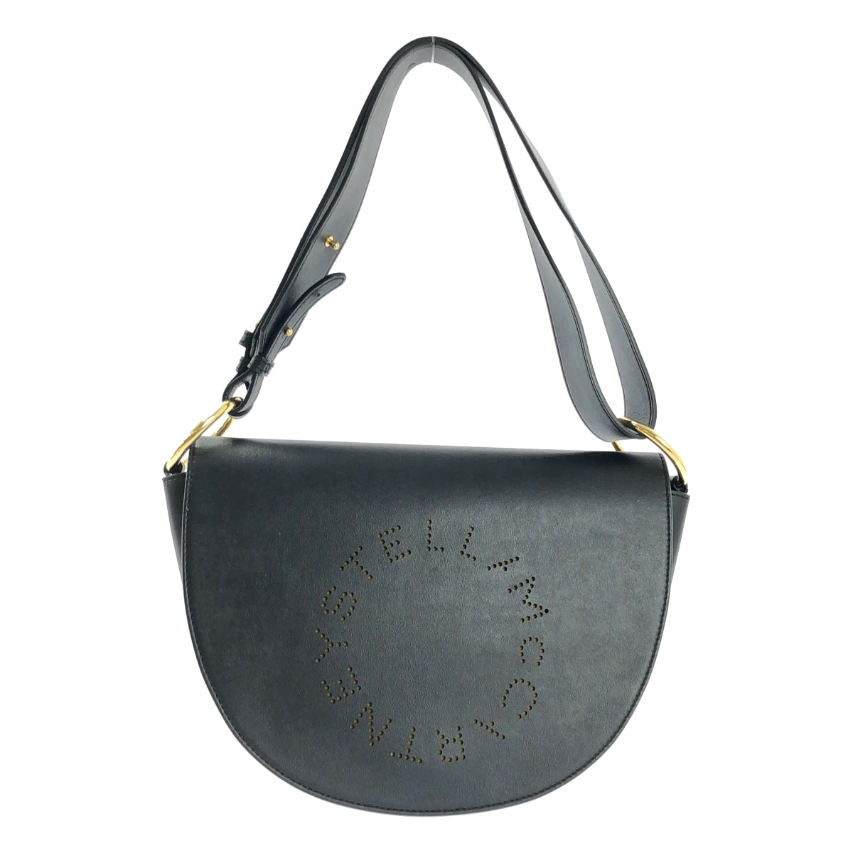 STELLA McCARTNEY | LOGO Marlee 環保柔軟 Alter Mat 翻蓋肩背包 | Logo 半月形單肩包