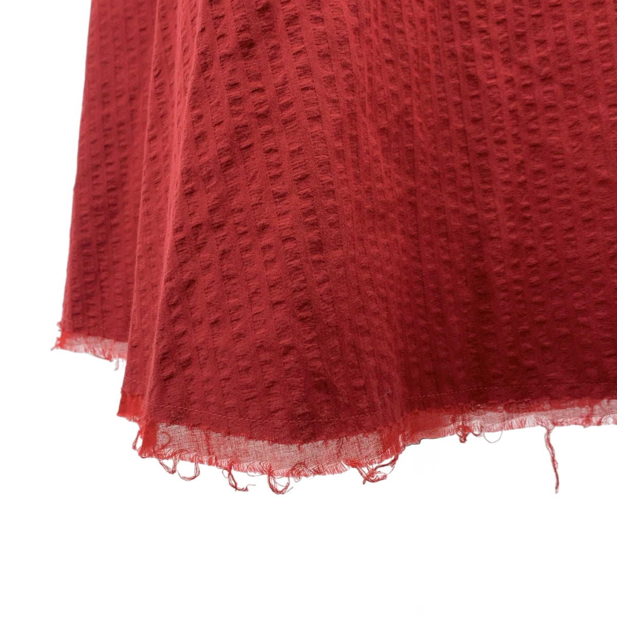 下午 | 泡泡紗剪裁裹身裙搭配皮帶無領外套 | 尺寸 36 | 女款