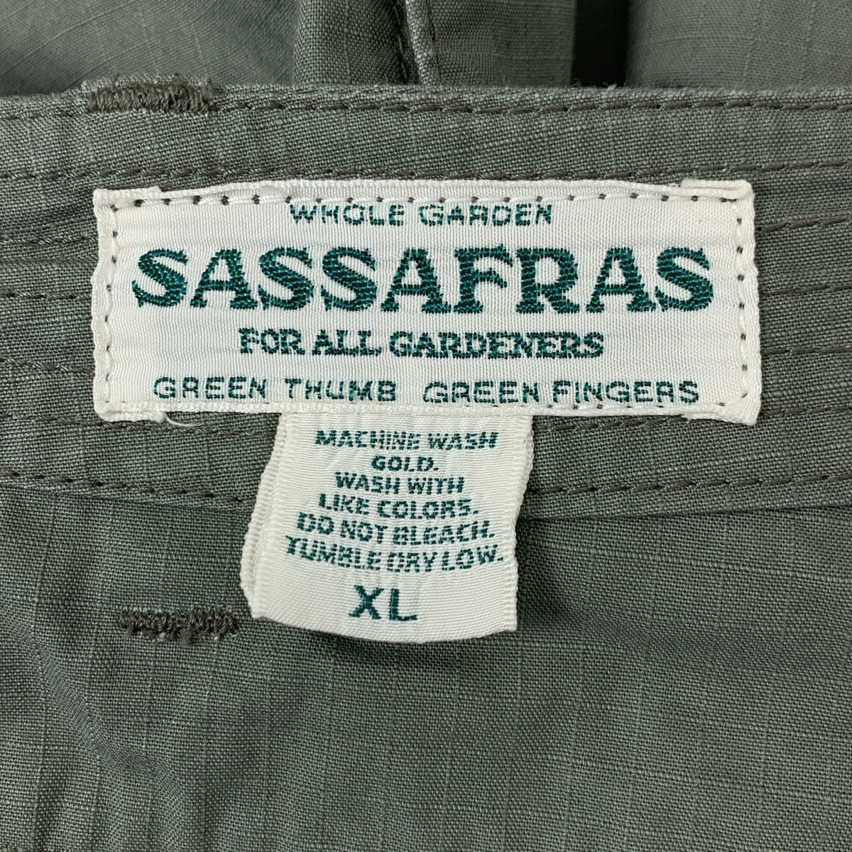 SASSAFRAS | 棉質尼龍工裝褲 | XL | 男款