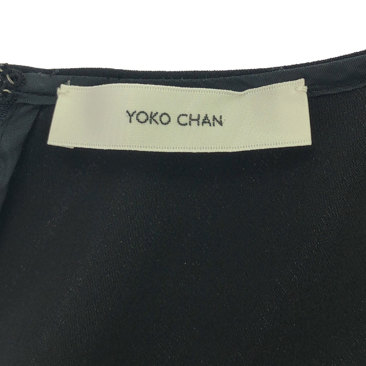 YOKO CHAN / ヨーコチャン | Half-sleeve Back Tiered Blouse シャツ | 36 | ブラック | レディース