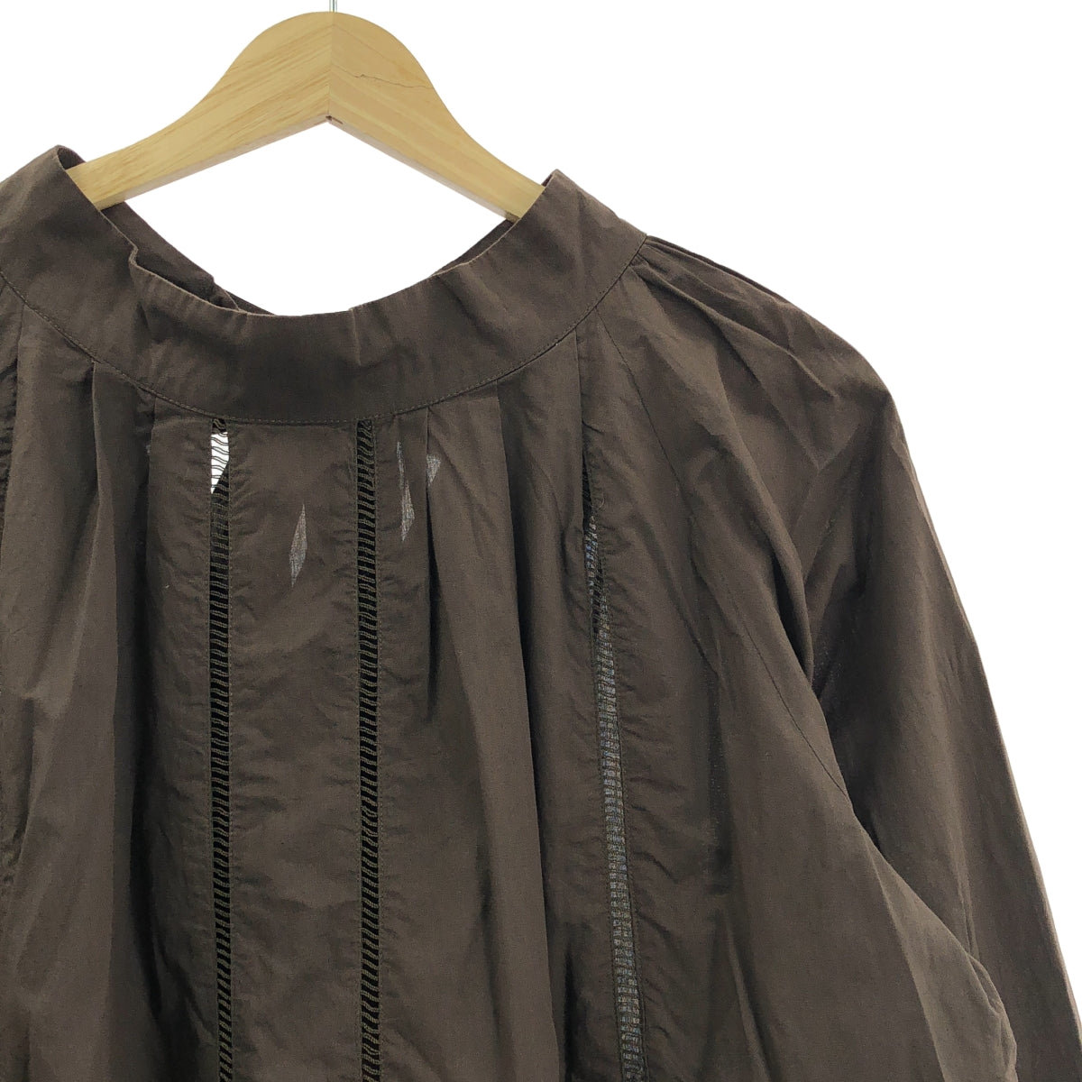 ne Quittez pas / 누키테파 | 코튼 파인 론 레이스 블라우스 | F | 브라운 | 여성