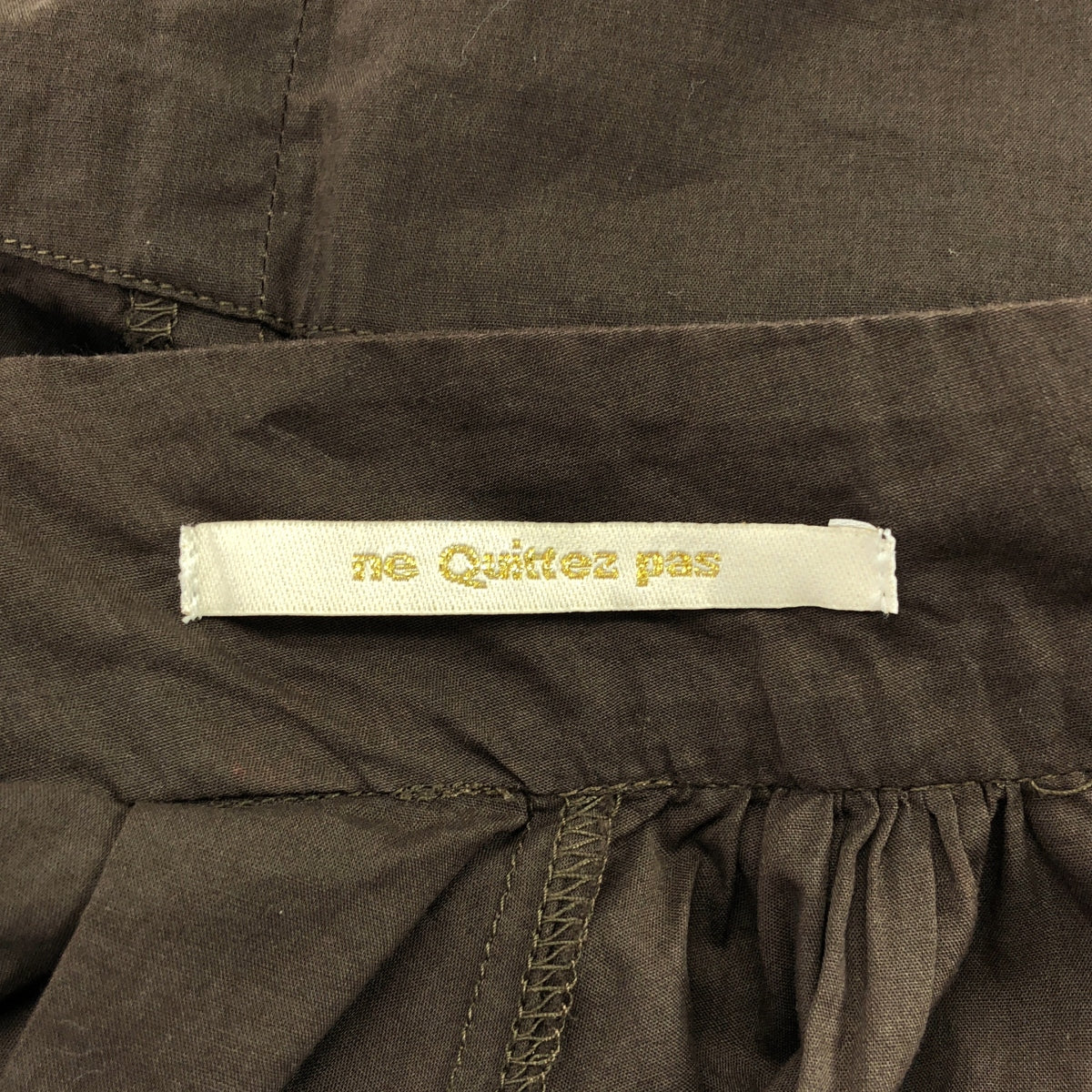 ne Quittez pas / 누키테파 | 코튼 파인 론 레이스 블라우스 | F | 브라운 | 여성