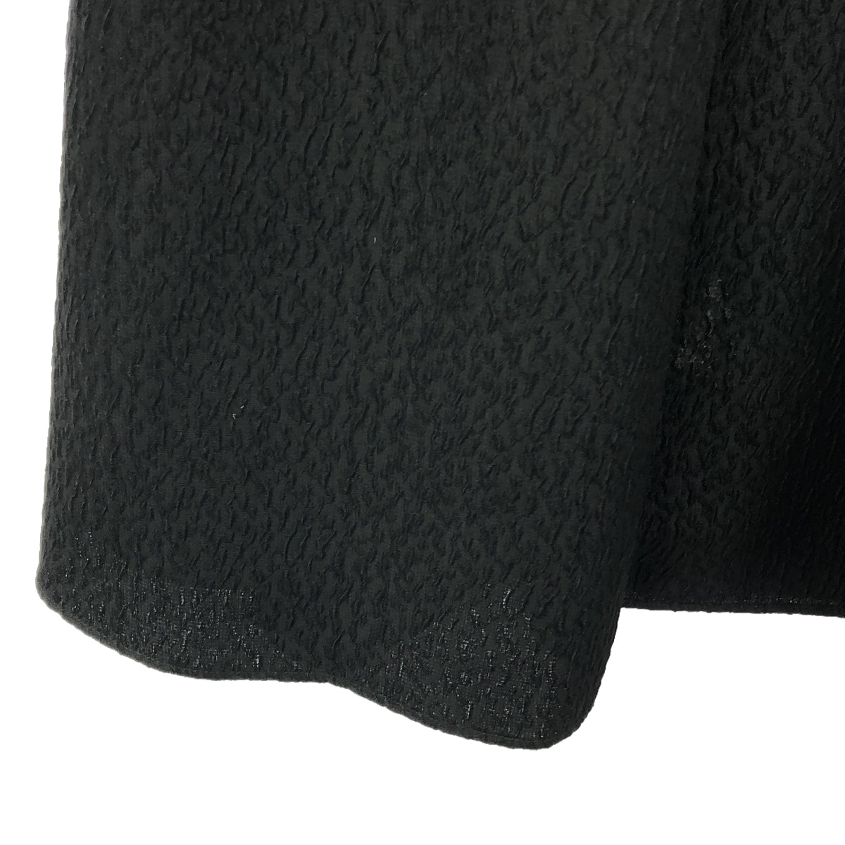 [品相良好] NIJYUSANKU / 23ku |提花鍊式窗簾喇叭裙 / 全襯裡 | 38 |黑色 |女性的