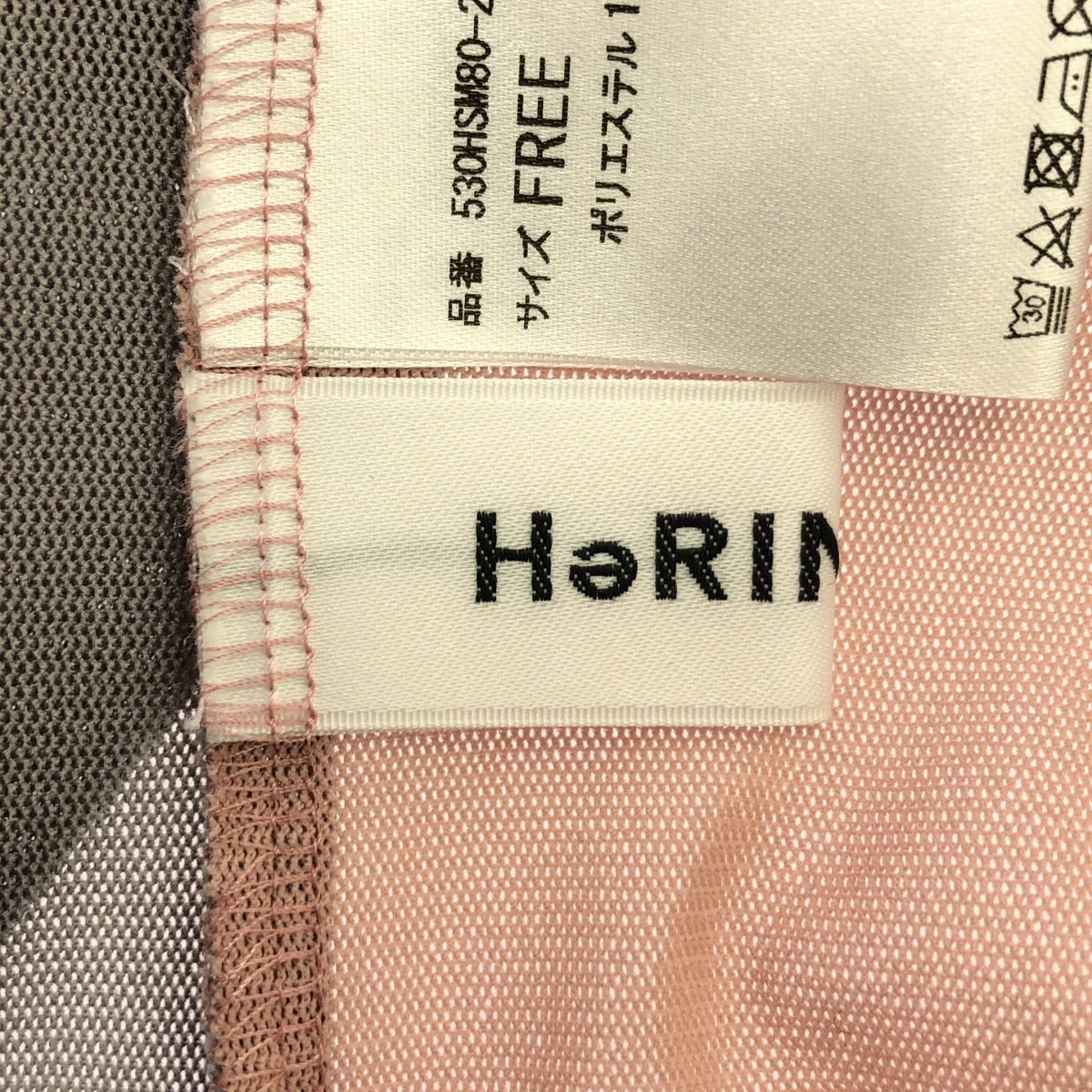 HeRIN.CYE / ヘリンドットサイ | シアーロングスリーブTシャツ | F | グレー  × ピンク | レディース