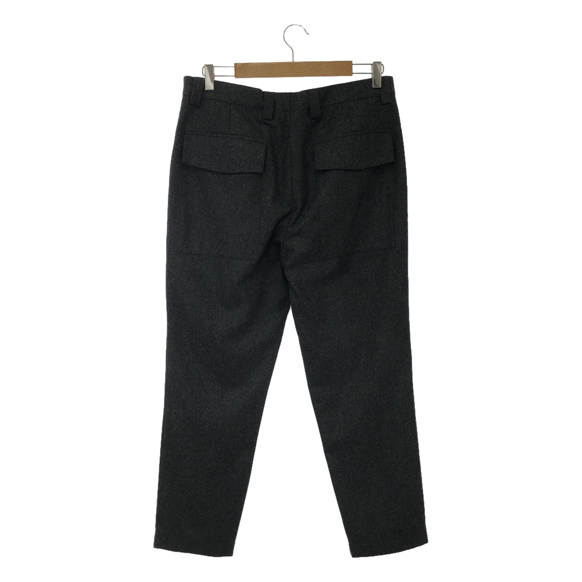 BRUNELLO CUCINELLI | Wool front pocket pants | 48 | Charcoal gray | Men's