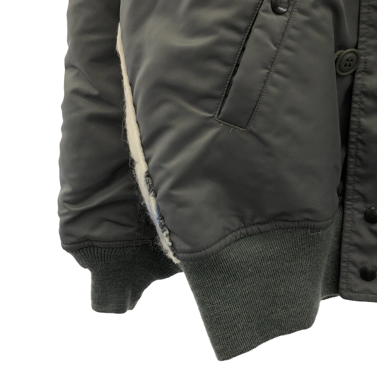 JUNYAWATANABE COMME des GARÇONS MAN | 2021 秋冬 | 尼龍與羊毛針織飛行外套 | S 碼 | 男款