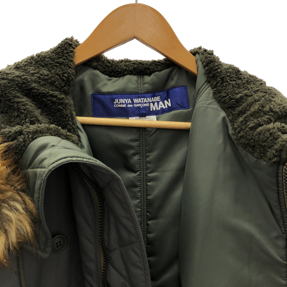 JUNYAWATANABE COMME des GARÇONS MAN | 2021 秋冬 | 尼龍與羊毛針織飛行外套 | S 碼 | 男款