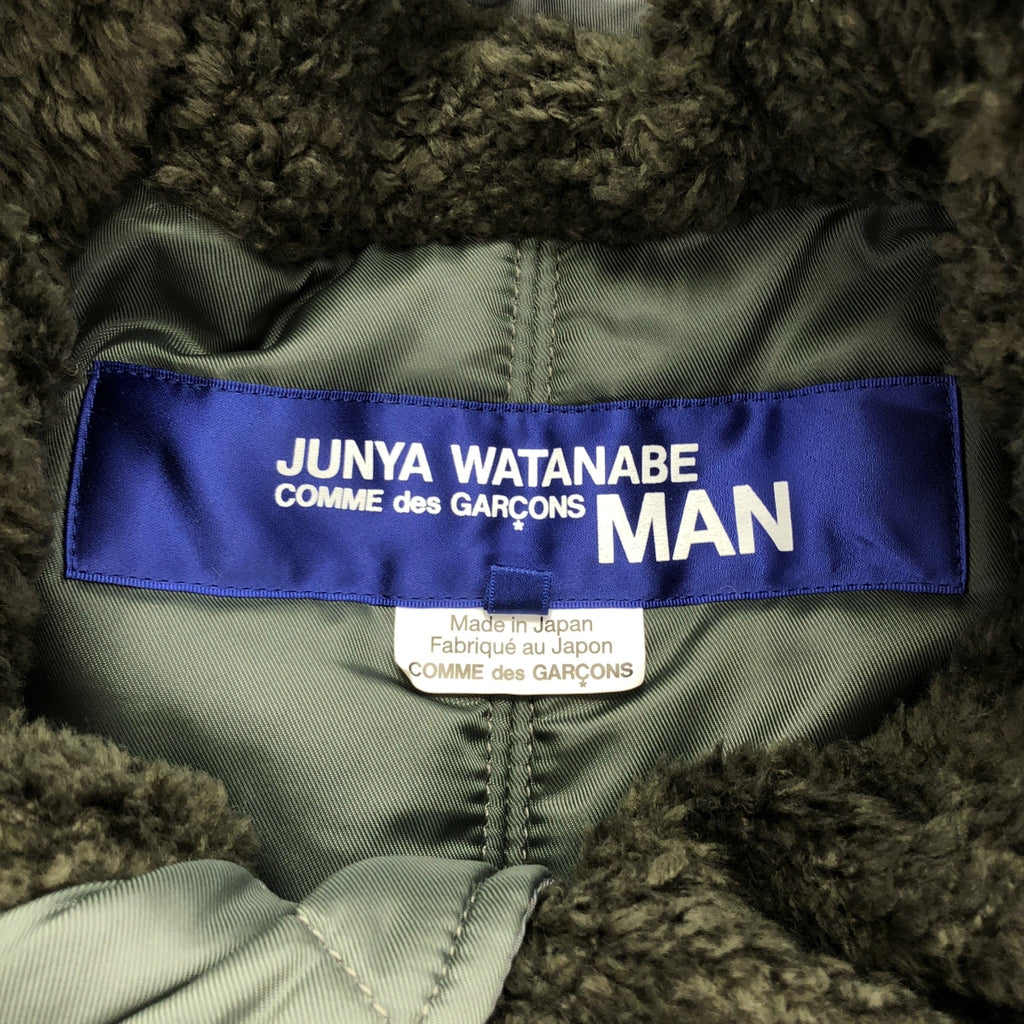 JUNYAWATANABE COMMEdesGARCONS MAN / ジュンヤワタナベマン | 2021AW | ナイロン ウール ニット切替 フライトジャケット | S | メンズ