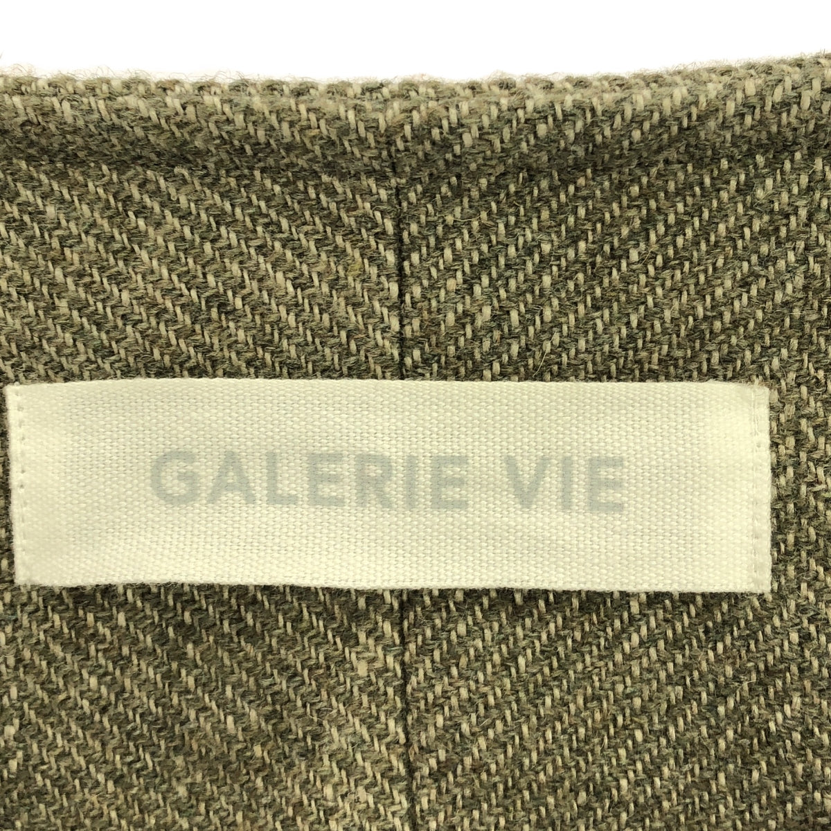 GALERIE VIE / ギャルリーヴィー | 2022AW | ウールリネンツイード ロングジレ コート | F | レディース