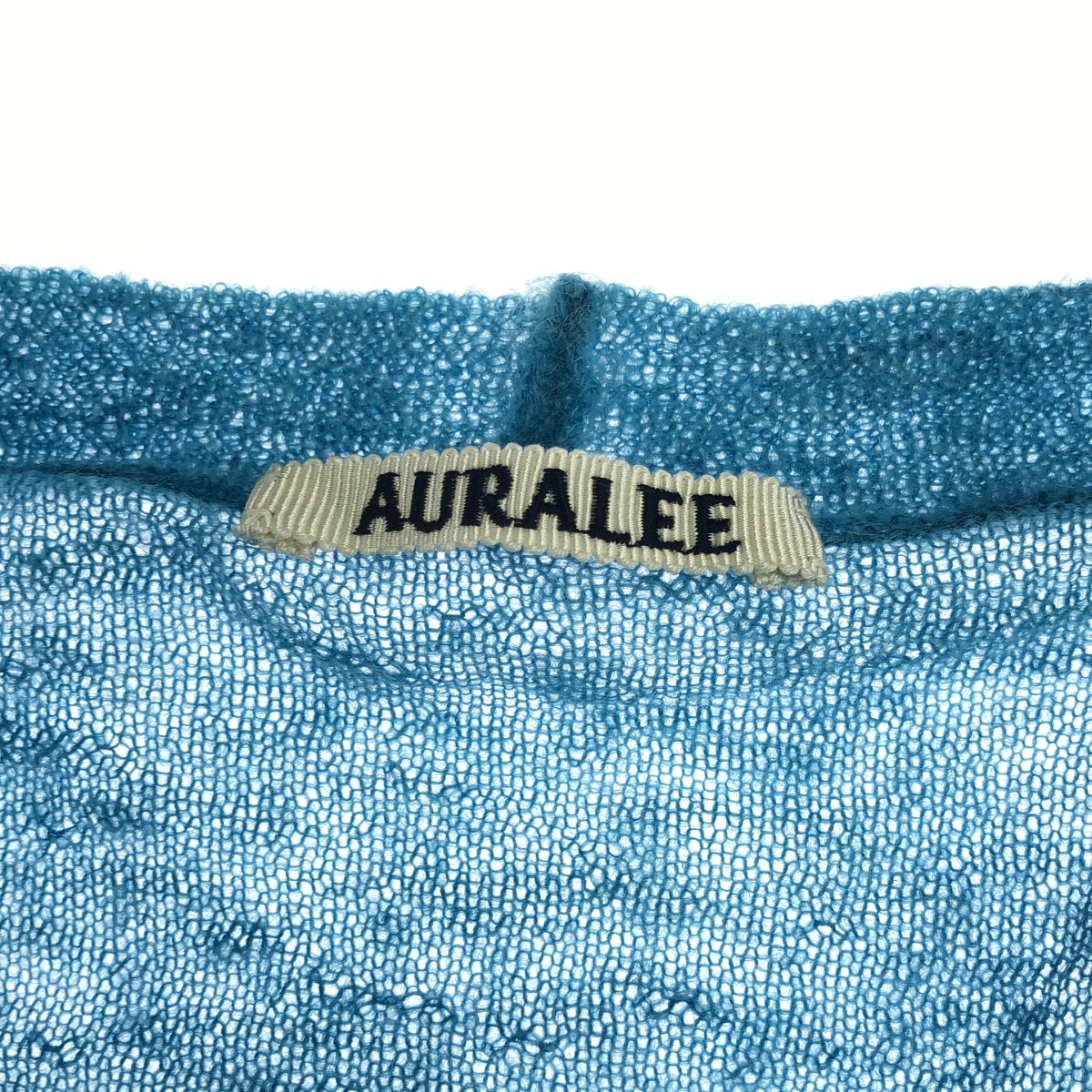 [New] AURALEE | 2024SS | KID MOHAIR SHEER KNIT CARDIGAN | Size 3 | Light Blue | Men's