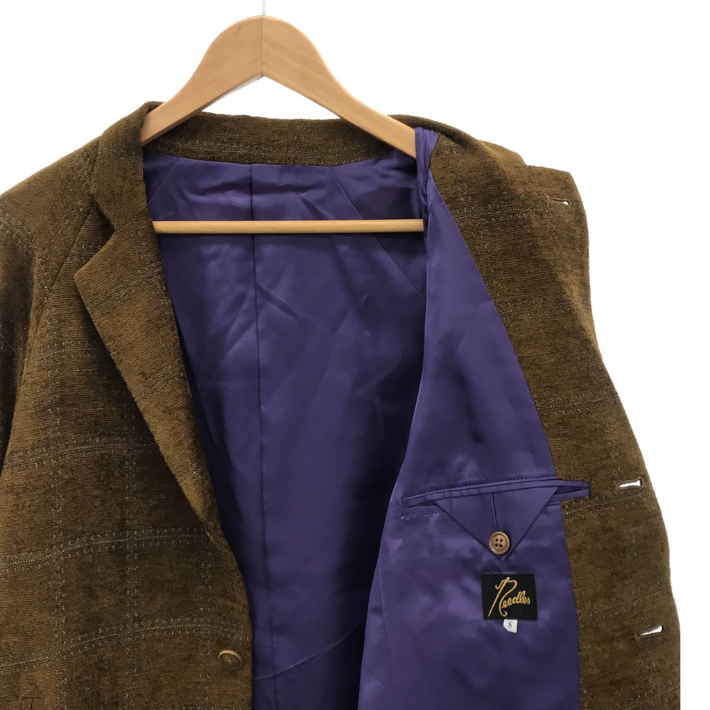 【美品】  Needles / ニードルス | Raglan Jacket - R/PE Mall Jq.- / ラグラン ジャケット / 総裏地 | S | ブラウン系 | メンズ
