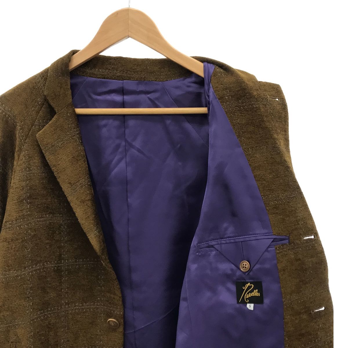 【美品】  Needles / ニードルス | Raglan Jacket - R/PE Mall Jq.- / ラグラン ジャケット / 総裏地 | S | ブラウン系 | メンズ