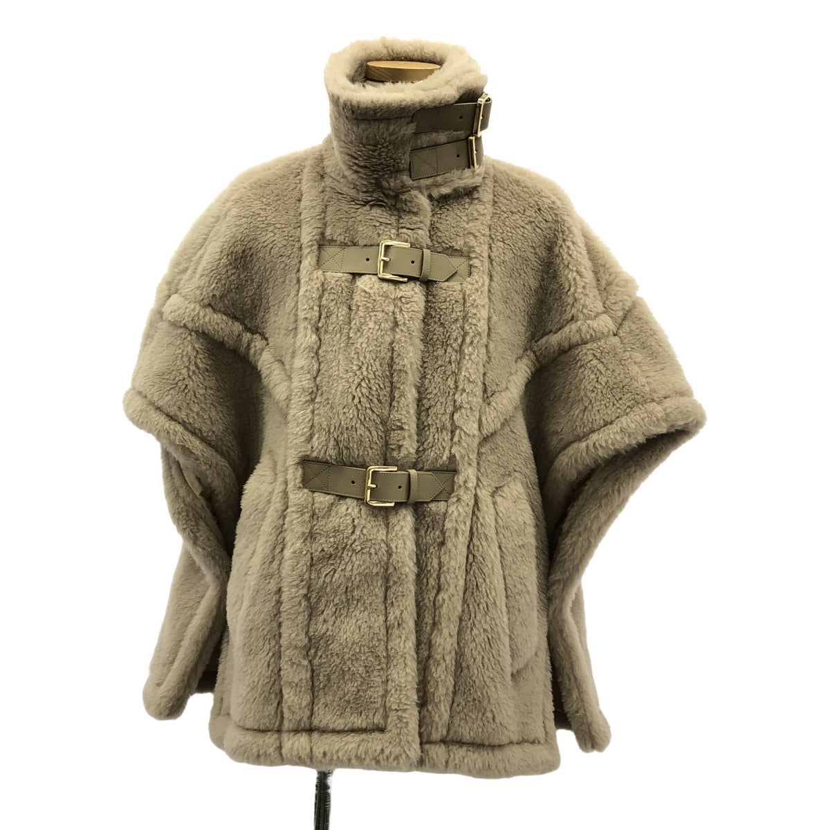 【新品】  Max Mara / マックスマーラ | RODANO 1 テディベア ポンチョ ケープ コート | UNICA | ベージュ | レディース