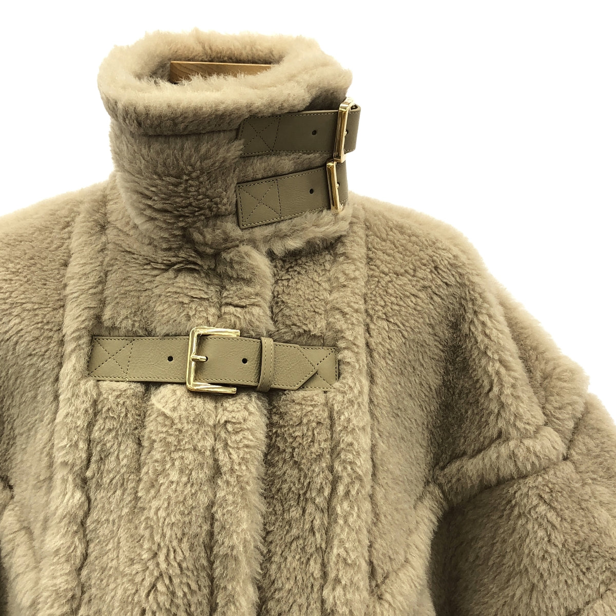 【新品】  Max Mara / マックスマーラ | RODANO 1 テディベア ポンチョ ケープ コート | UNICA | ベージュ | レディース