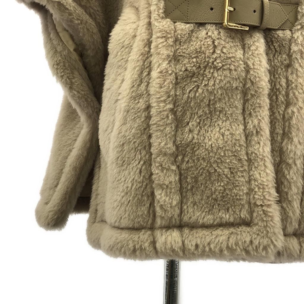 【신품】 Max Mara / 맥스 마라 | RODANO 1 테디 베어 판초 케이프 코트 | UNICA | 베이지 | 여성