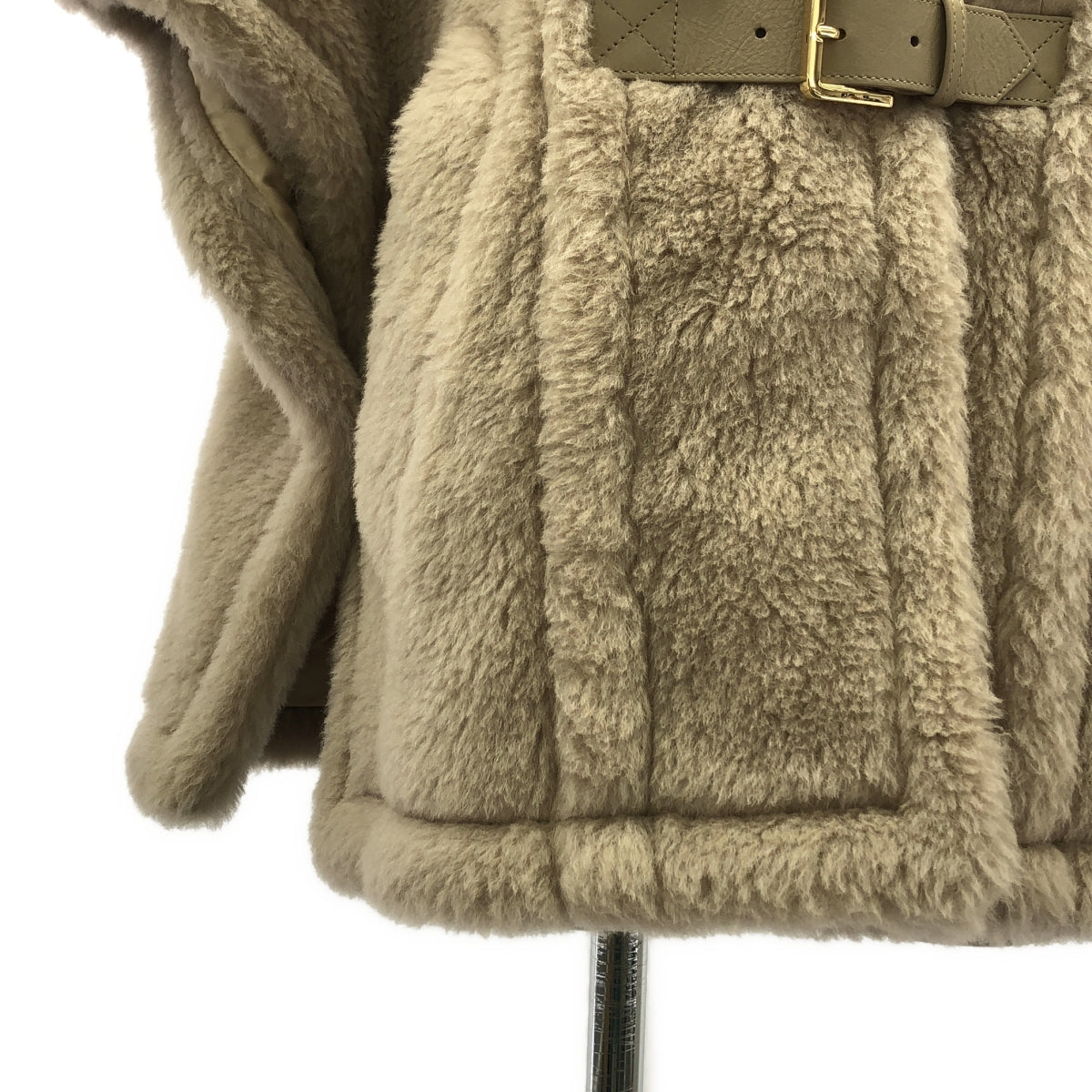 【新品】  Max Mara / マックスマーラ | RODANO 1 テディベア ポンチョ ケープ コート | UNICA | ベージュ | レディース