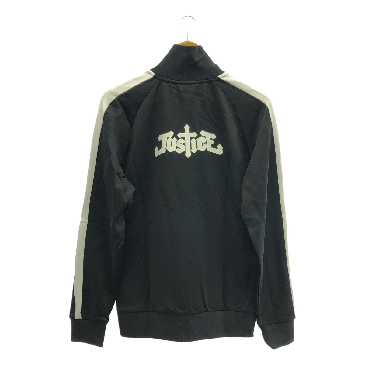 【美品】  PUMA / プーマ | ×JUSTICE T7 TRACK JACKET ジャスティス トラックジャケット | M | ブラック / ホワイト | メンズ