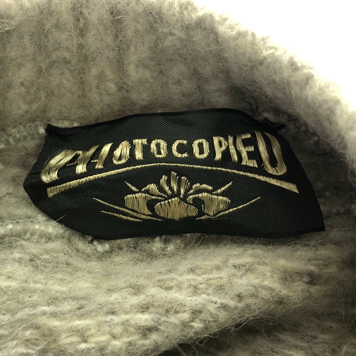 PHOTOCOPIEU / フォトコピュー | ウール クルーネック ニット  プルオーバー | TU | グレー | レディース
