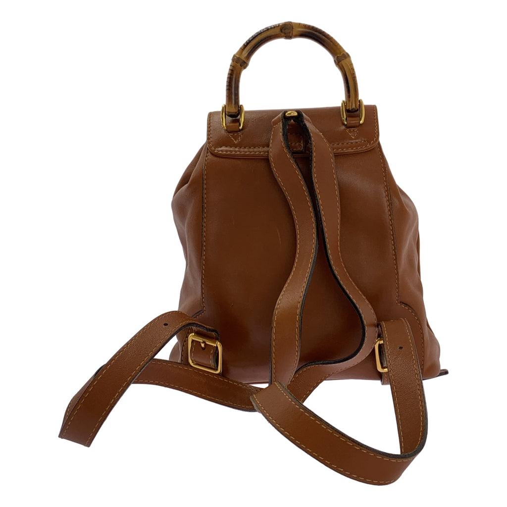 GUCCI / グッチ | レザー バンブー ミニリュック バックパック |