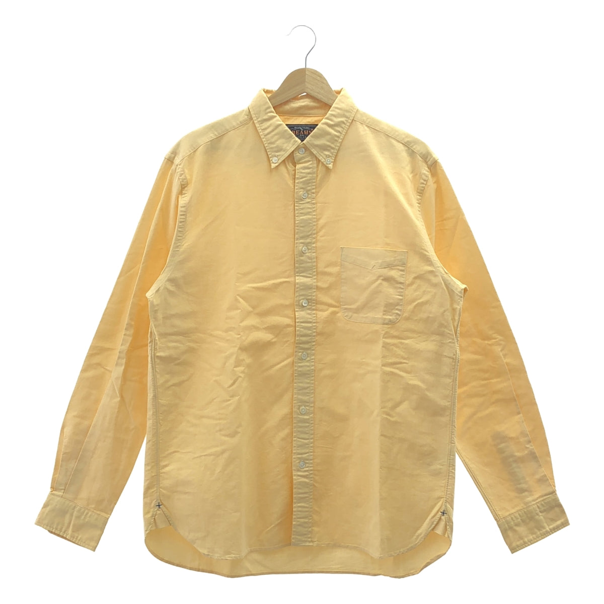 BEAMS PLUS / 빔 스플러스 | 옥스포드 버튼 다운 셔츠 | L | 오렌지 | 남성