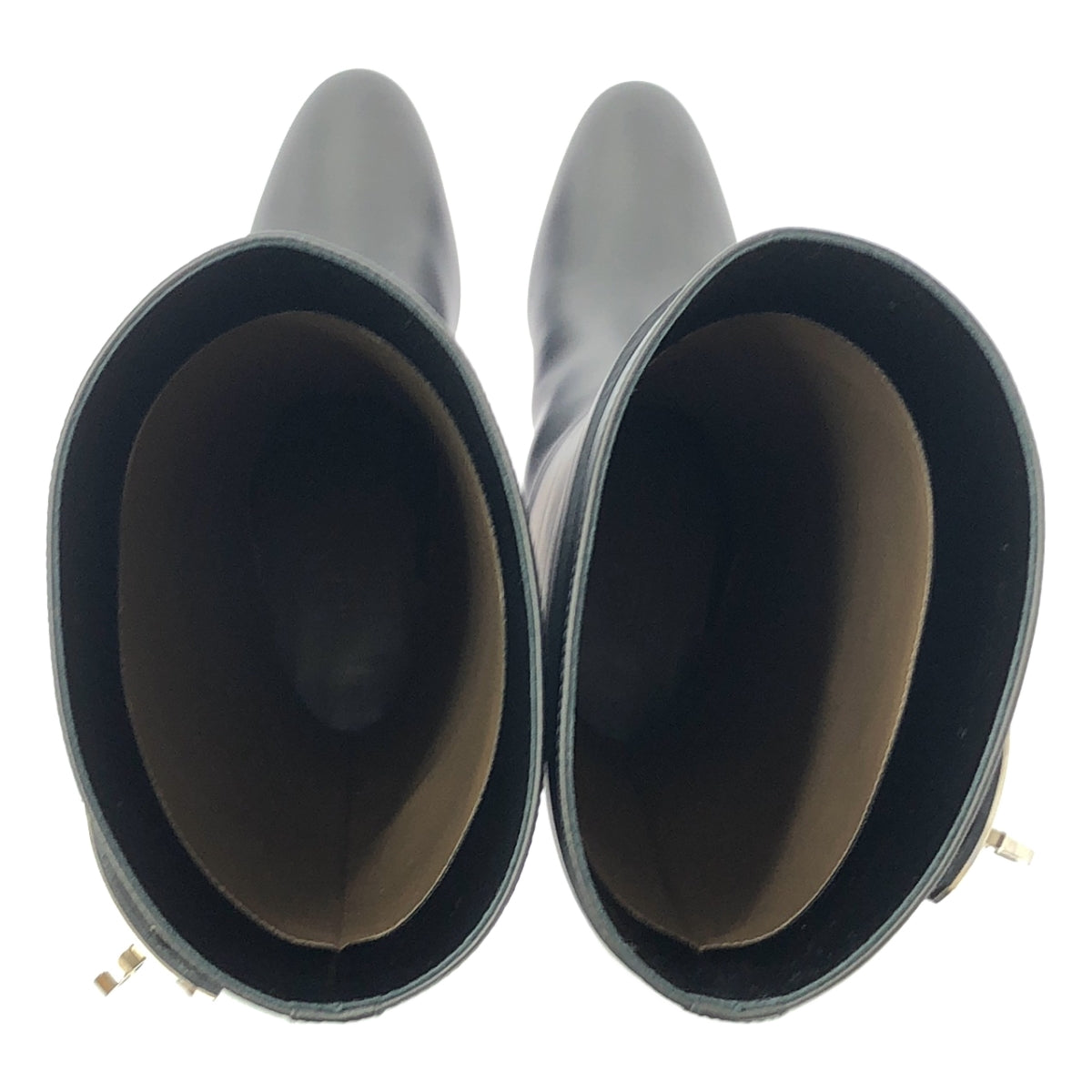 [新品] 愛馬仕 | STORY Kelly 金屬五金皮革長靴 | 37 碼 | 黑色 | 女款