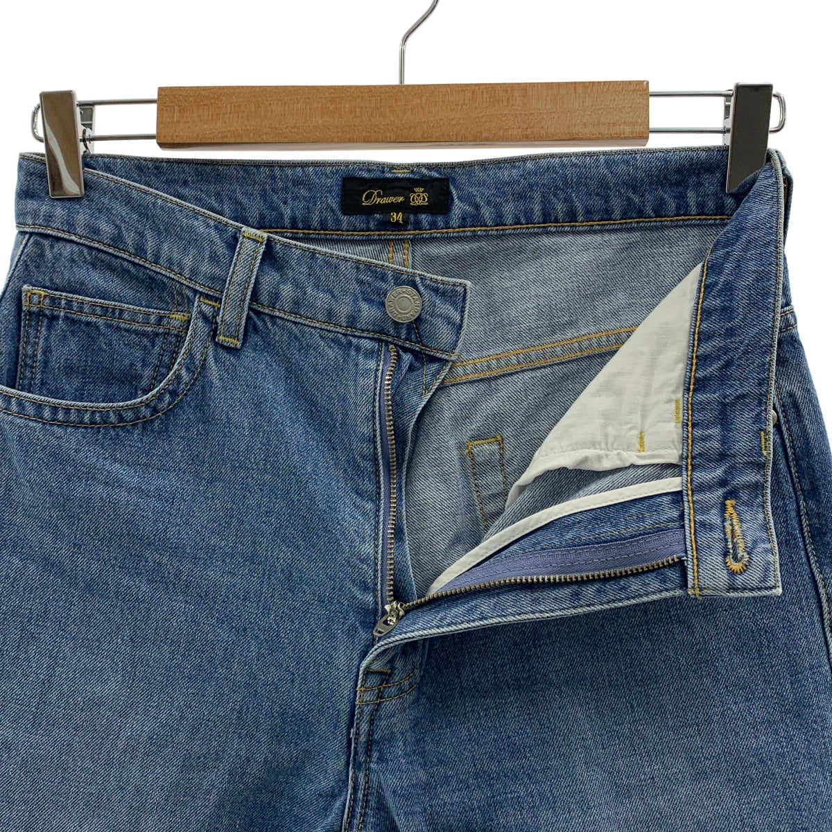 Drawer / ドゥロワー | カットオフ デニム パンツ | 34 | インディゴ