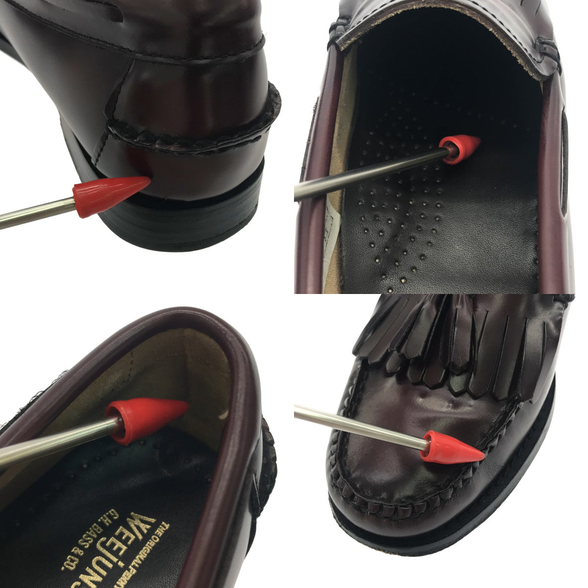 GHBASS / 지에이치 버스 | WEEJUN 퀼트 술 로퍼 | 39 | WINE | 여성