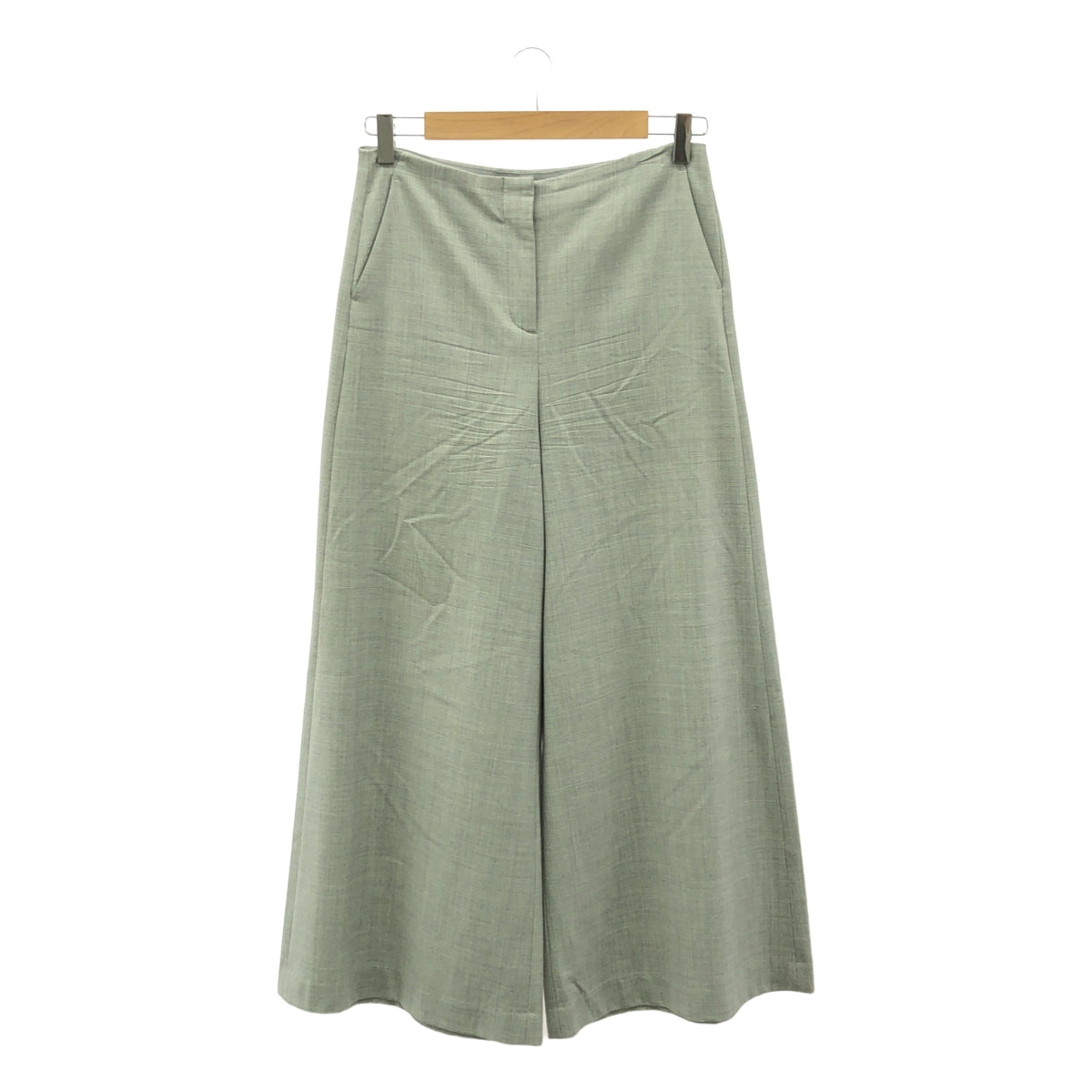 理論 |羊毛混紡寬褲 | 0 |灰色 |女性的