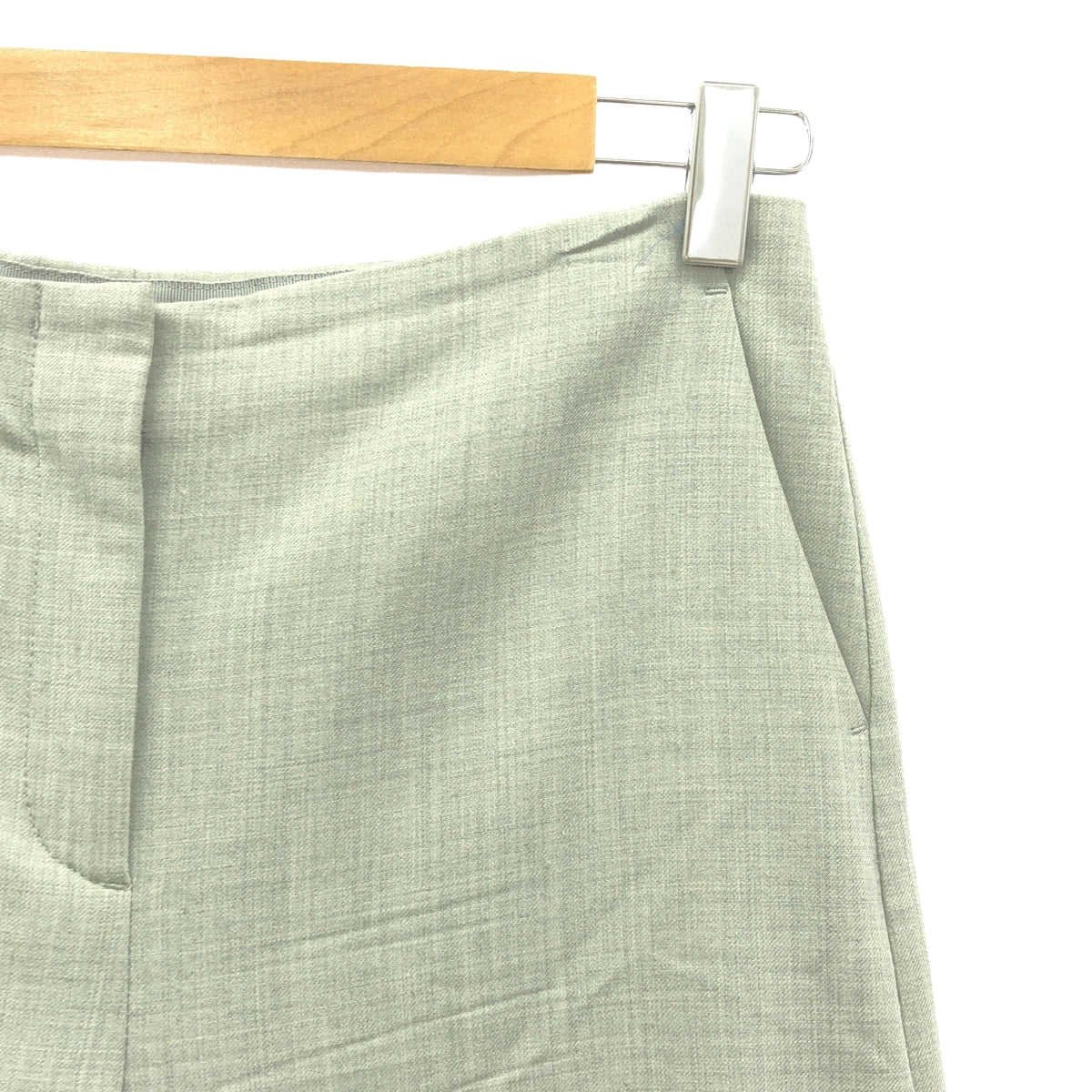 理論 |羊毛混紡寬褲 | 0 |灰色 |女性的