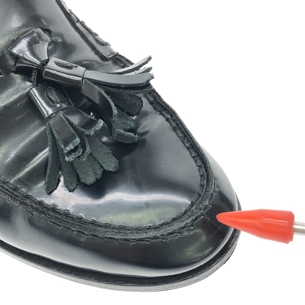 DIEGO BELLINI / ディエゴベリーニ | レザー タッセル ローファー | 35 | ブラック | レディース